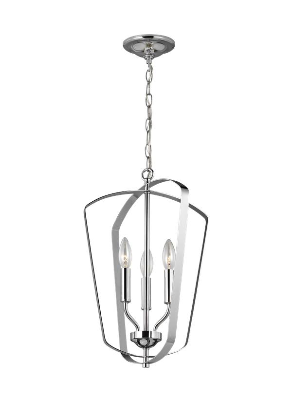 SEAGULL LIGHTING Seagull Lighting 5134903-05 Three Light Hall Foyer Chrome