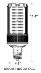 LIGHT EFFICIENT DESIGN Light Efficient Design LED-8090M50-G4 Led Retrofit Kit 120W
