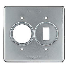 ABB Abb S32212-TB Two Gang Device Box Cover Steel