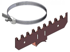 HOLDRITE Holdrite 110-S-12 Copper Pipe Bracket 2x8 in 1/2 in Cts