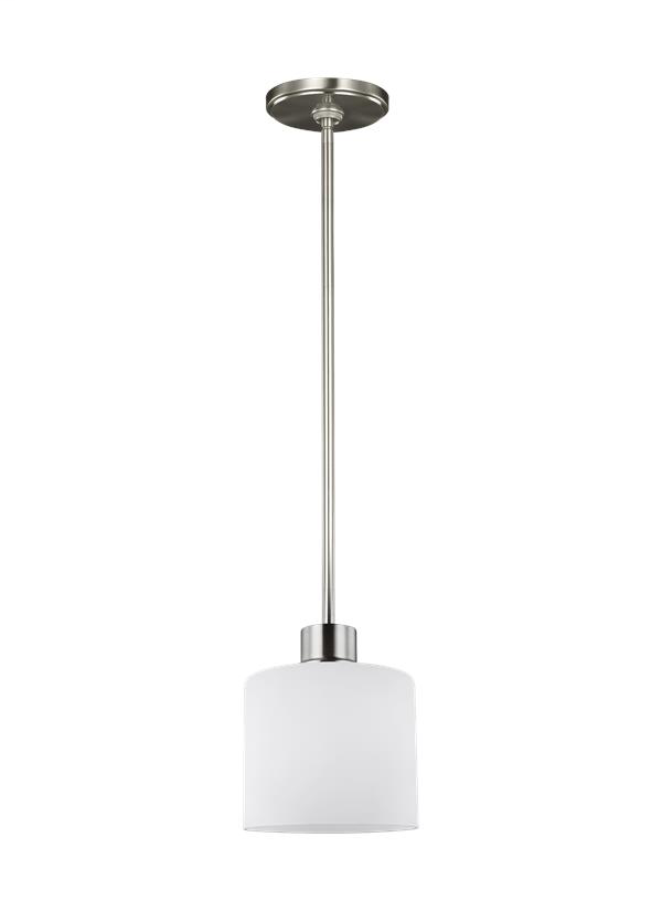 SEAGULL LIGHTING Seagull Lighting 6128801-962 Mini Pendant Brushed Nickel