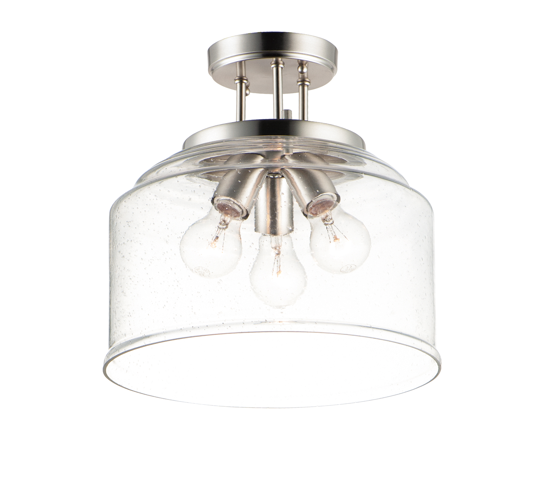 MAXIM LIGHTING Maxim Lighting 12271CDSN 3-light Semi-flush Mount