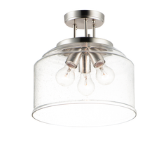 MAXIM LIGHTING Maxim Lighting 12271CDSN 3-light Semi-flush Mount