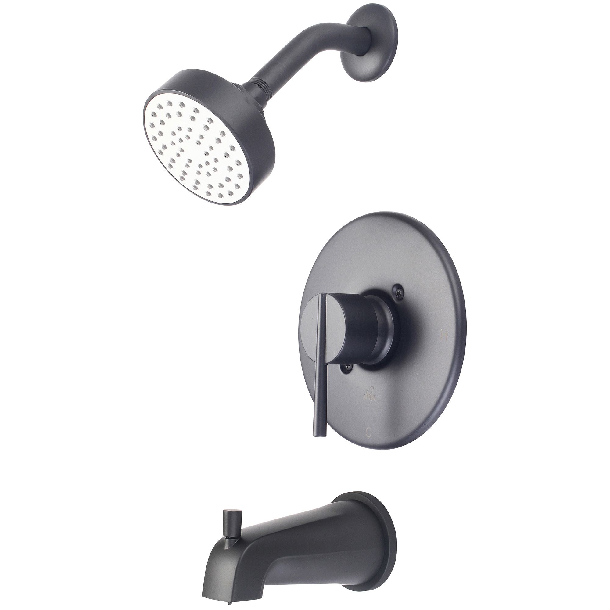 PIONEER INDUSTRIES Pioneer Industries T-2380-MB Tub Shower Trim Set Matte Black
