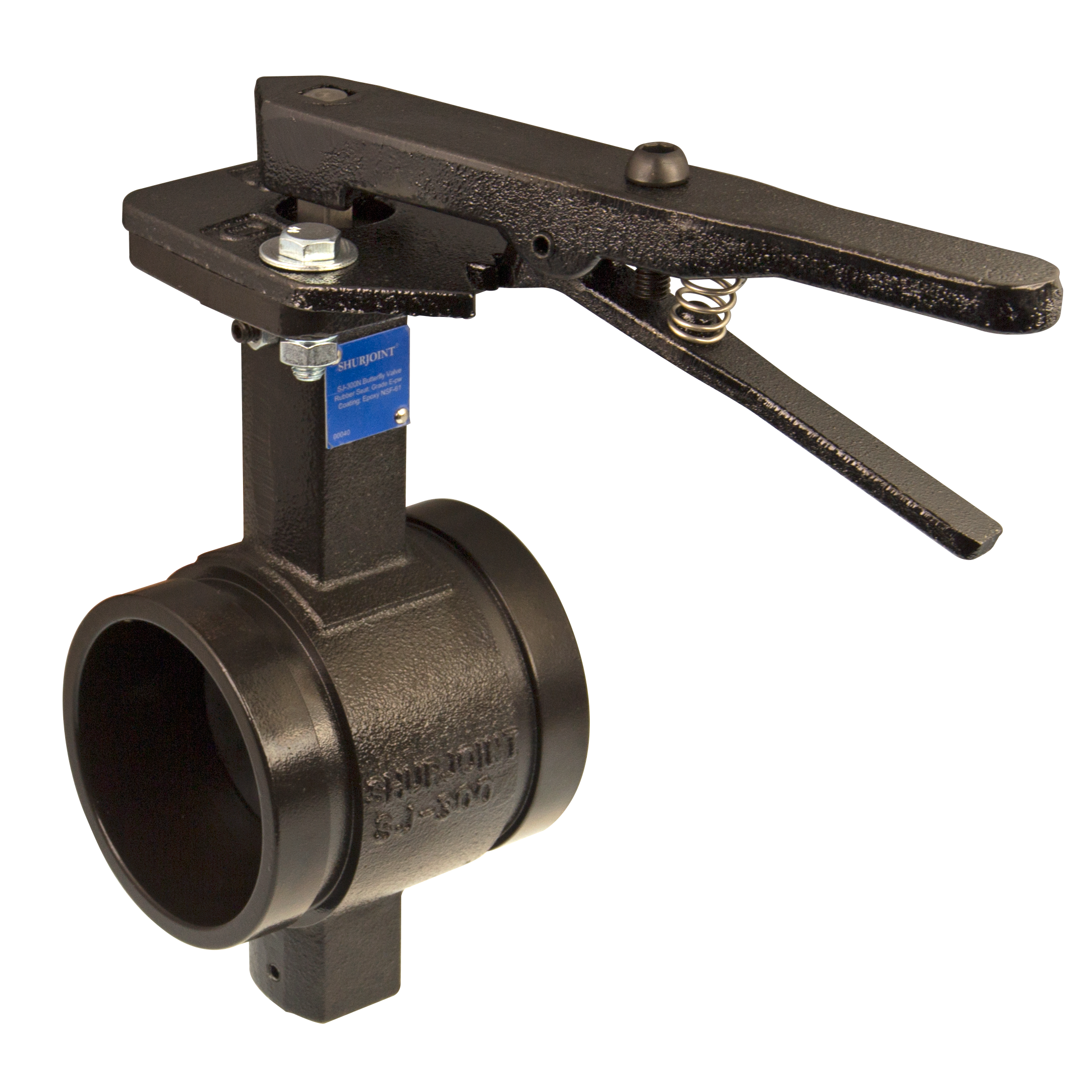SHURJOINT Shurjoint SJT300NL3EPW 3 in Grooved Butterfly Valve