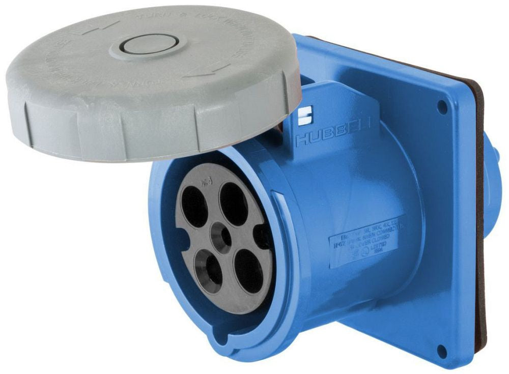 HUBBELL Hubbell HBL460R9W Locking Receptacle 60A 200-250V