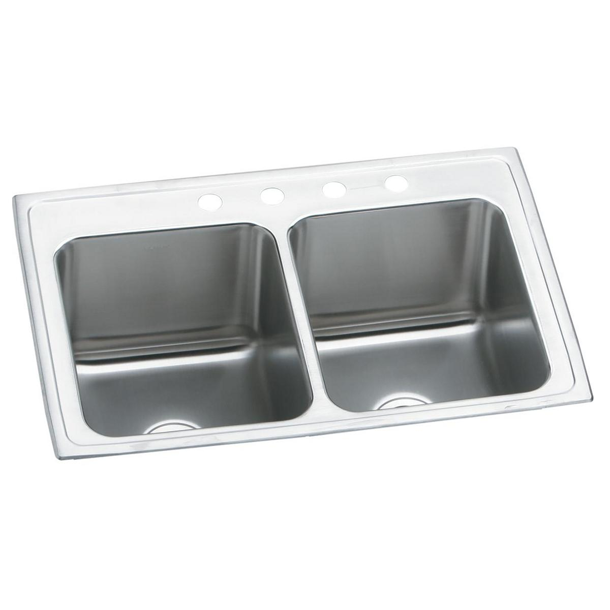 ELKAY Elkay DLR2519101 Double Bowl Drop-in Sink 25x19.5in