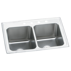 ELKAY Elkay DLR2519101 Double Bowl Drop-in Sink 25x19.5in