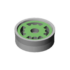 T&S BRASS Ts Brass FD05 Flow Control Disc 0.5 Gpm Lime Insert