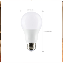 SATCO-NUVO Satco-nuvo S39836 A19 Led Lamp 9.8W 3000K Medium Base 120V
