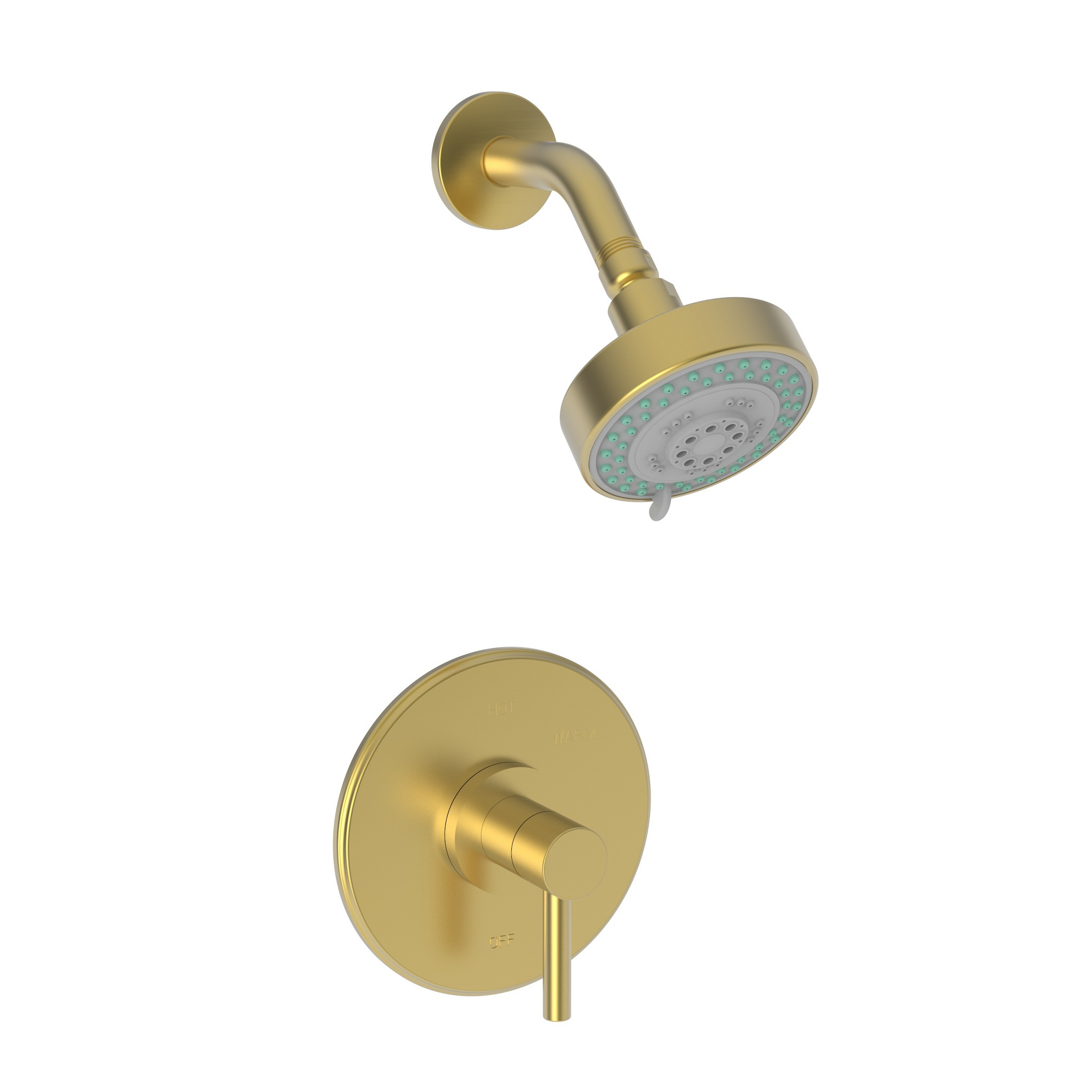 BRASSTECH Brasstech 3-1504BP-24S Shower Trim Set Satin Gold