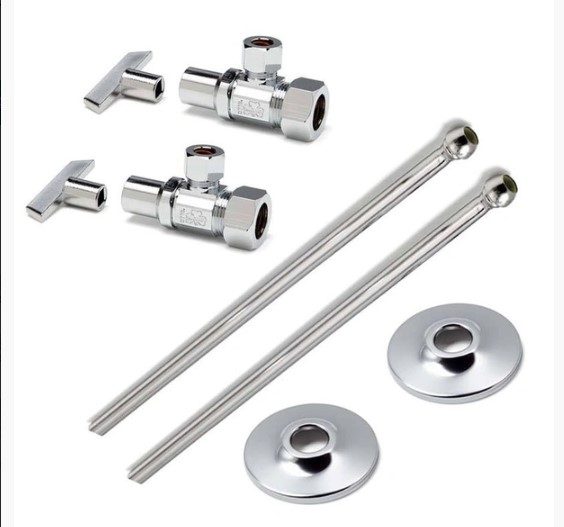 MCGUIRE Mcguire LF2165CCLKECO Lavatory Supply Flex Chrome Lead Free