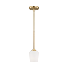 SEAGULL LIGHTING Seagull Lighting 6102801-848 Windom Satin Brass Mini Pendant
