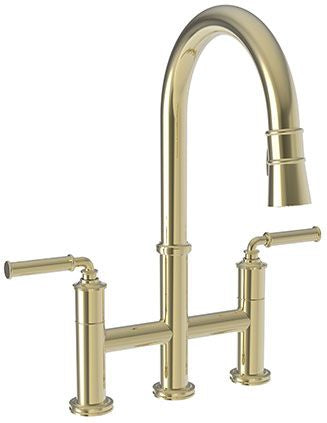 BRASSTECH Brasstech 2940-5463-24A Taft Bridge Pulldown Faucet Gold