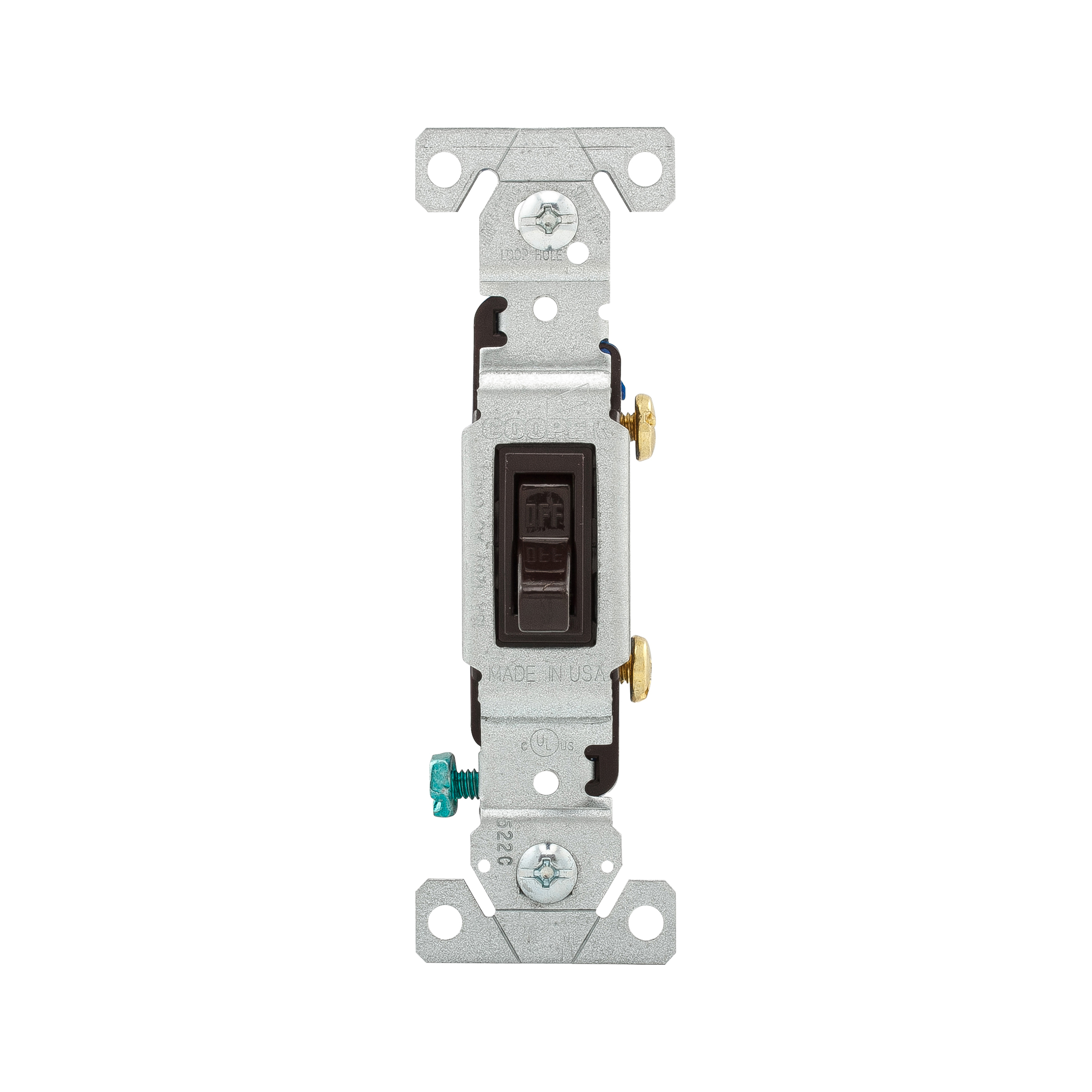EATON Eaton 1301-7B Br Toggle Switch Brown Single Pole