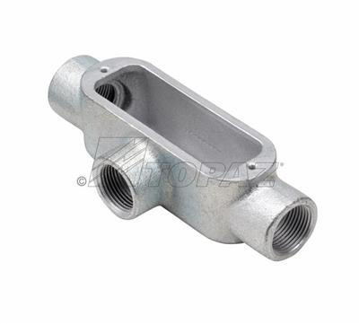 SOUTHWIRE Southwire T10M Malleable Iron Type T Conduit Body 4 Inches