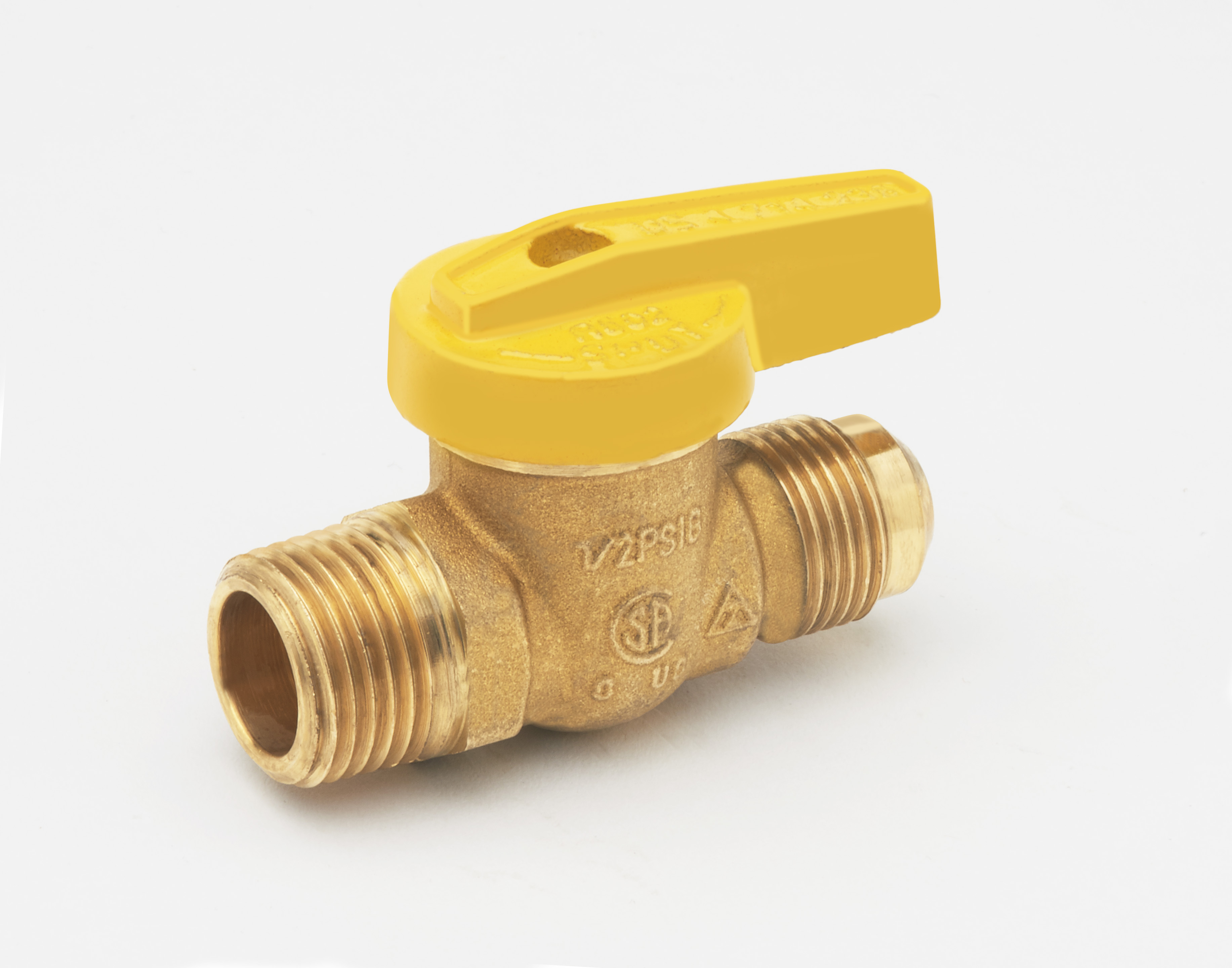 MUELLER INDUSTRIES Mueller Industries 116-513 Brass Gas Ball Valve 1/2 in Fl X Mip