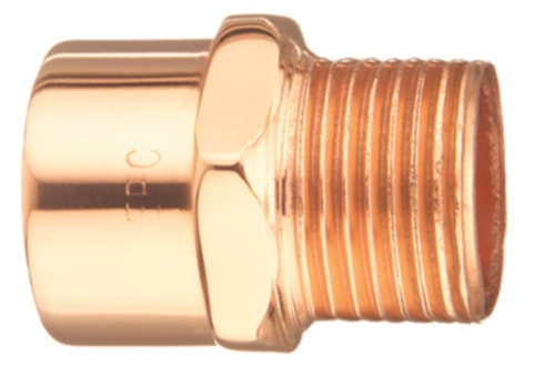 ELKHART PRODUCTS Elkhart Products MA-34X1 Male Reducing Adapter 3/4x1 Copper