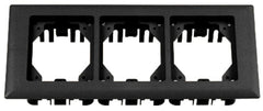 HUBBELL Hubbell PFBRFBL3 3-gang Rectangular Carpet Flange Black