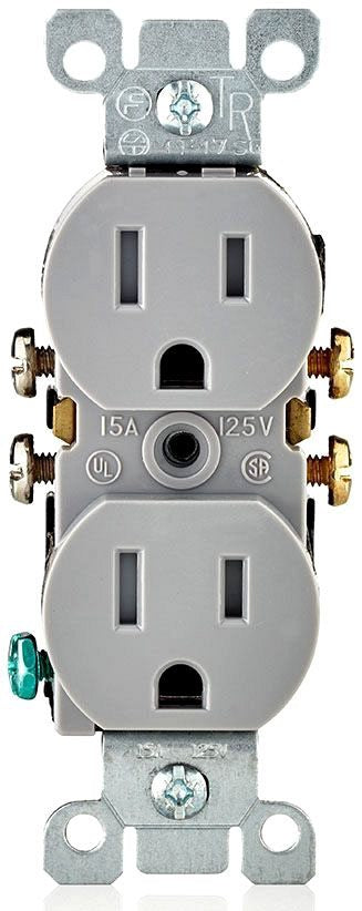LEVITON Leviton T5320-GY Tamper-resistant Outlet 15A 125V Gray
