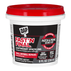 DAP Dap 37013505 Lightweight Spackling 0.5 Pint Fast N Final