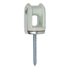 MORRIS PRODUCTS Morris Products 21896 Porcelain Wireholder 0.375x2.25 in Lag