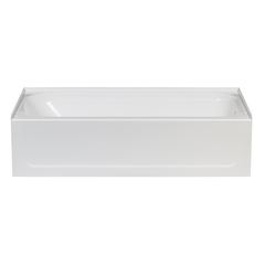 MUSTEE Mustee T6030RWH Fiberglass Alcove Bathtub 30x60 Right Hand