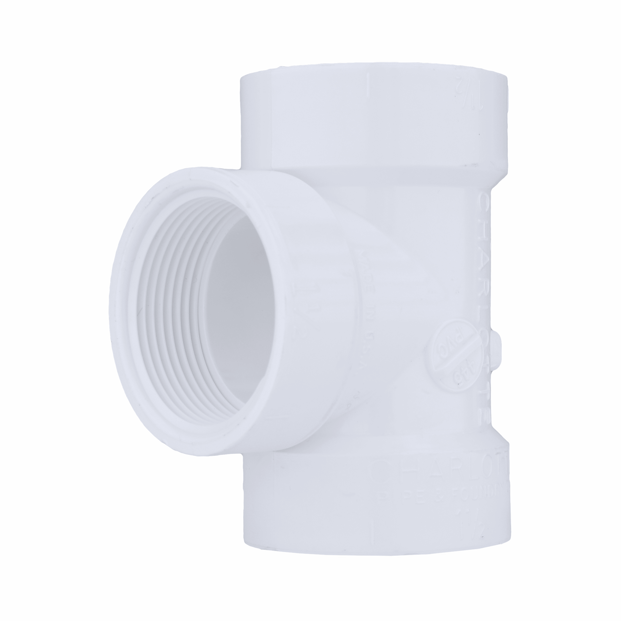 CHARLOTTE PIPE Charlotte Pipe PVC-445-8IN 8 Inch Pvc Dwv Cleanout Tee