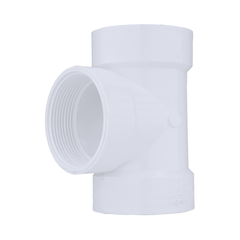CHARLOTTE PIPE Charlotte Pipe D445020 2 in Dwv Flush Cleanout Tee Hxhxf