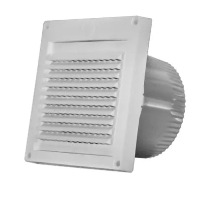 BUILDERS BEST Builders Best 110812a Mini Louver Hood 4 Inch White