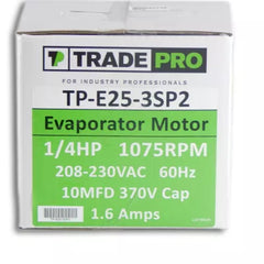 US MOTORS Us Motors tp-e25-3sp2 Evaporator Motor 3 Speed 230V
