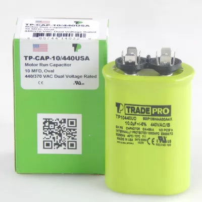 MARS Mars tp-cap-10/440usa Oval Run Capacitor 10 Mfd 440V