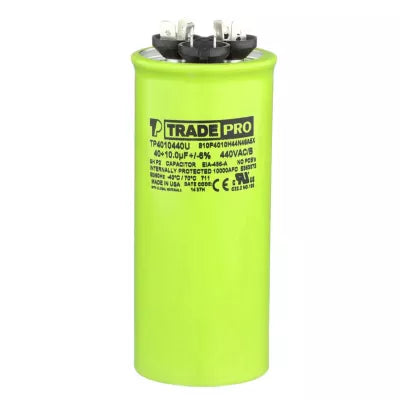 TRADEPRO Tradepro tp-cap-40/10/440usar 40/10 Mfd 440V Dual Run Capacitor