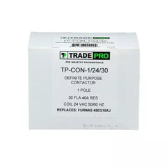 HARTLAND CONTROLS Hartland Controls tp-con-1/24/30 Contactor 1 Pole 24V 30A