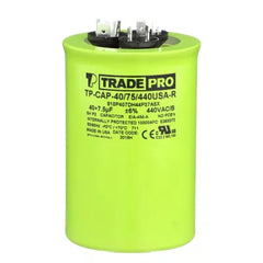 TRADEPRO Tradepro tp-cap-40/75/440usar 40/7.5 Mfd 440V Dual Run Capacitor