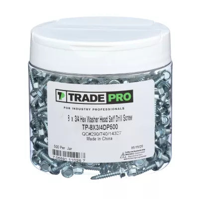PECO FASTENERS Peco Fasteners tp-8x3/4dp500 Self-drilling Screw 8x3/4