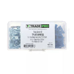 PECO FASTENERS Peco Fasteners tp-ak1/4hw100 Plastic Anchor Kit