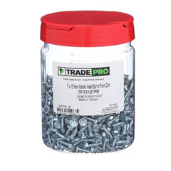 TRADEPRO Tradepro tp-7x1/2tpm Hex Washer Head Screw Zinc 1000ct