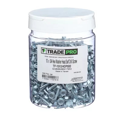 TRADEPRO Tradepro tp-10x3/4dp500 Self Drill Screw 500 Pack