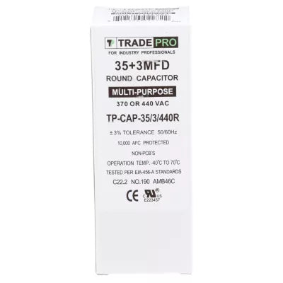HARTLAND CONTROLS Hartland Controls tp-cap-35/3/440r Run Capacitor 440VAC