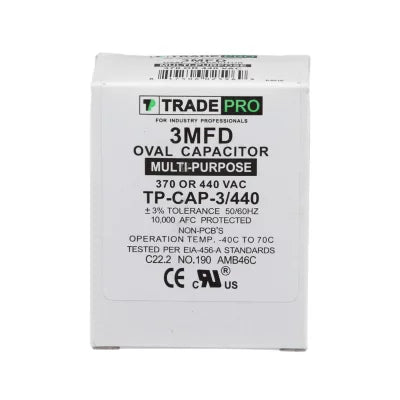HARTLAND CONTROLS Hartland Controls tp-cap-3/440 Run Capacitor 3 Mfd 440V