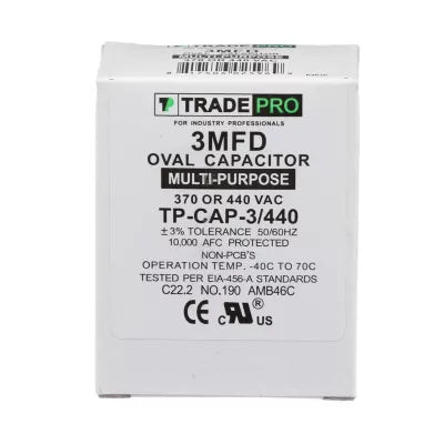 HARTLAND CONTROLS Hartland Controls tp-cap-3/440 Run Capacitor 3 Mfd 440V