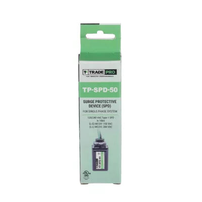 TRADEPRO Tradepro tp-spd-50 Surge Protective Device 120/240V