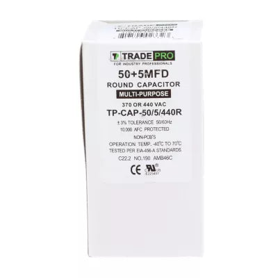 HARTLAND CONTROLS Hartland Controls tp-cap-50/5/440r Run Capacitor 50/5 Mfd 440 Vac