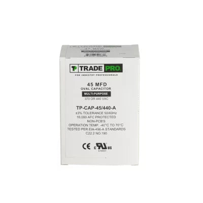 TRADEPRO Tradepro tp-cap-45/440-a Run Capacitor 45 Mfd 440 Vac