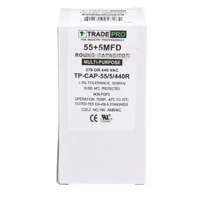 HARTLAND CONTROLS Hartland Controls tp-cap-55/5/440r Run Capacitor 55/5 Mfd 440V