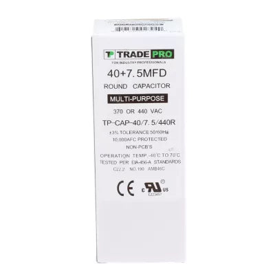 HARTLAND CONTROLS Hartland Controls tp-cap-40/7.5/440r Dual Run Capacitor