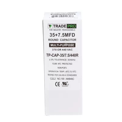HARTLAND CONTROLS Hartland Controls tp-cap-35/7.5/440r Run Capacitor 35/7.5 Mfd