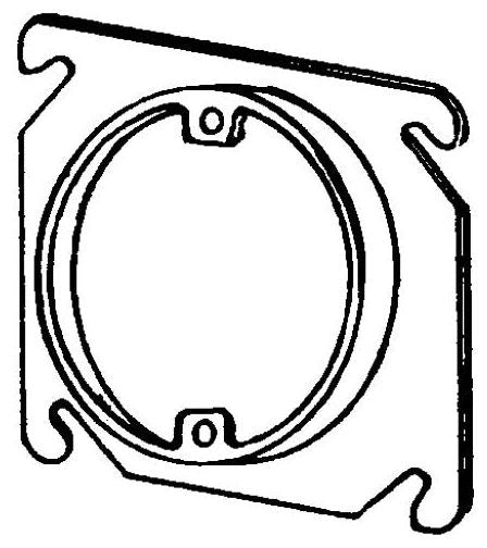 APPLETON Appleton 8461A 4 Inch Square Plastic Extension Ring
