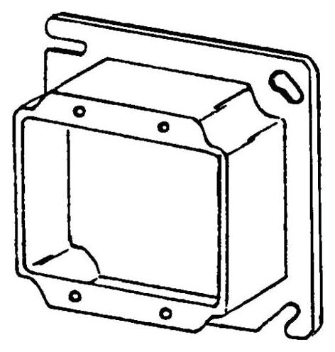 APPLETON Appleton 8469B 4-inch Square 2-gang Switch Ring